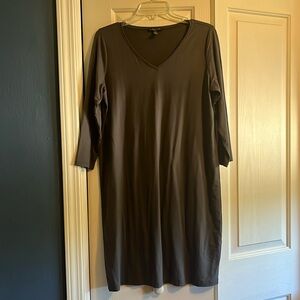Eileen Fisher 3/4 length sleeve dress